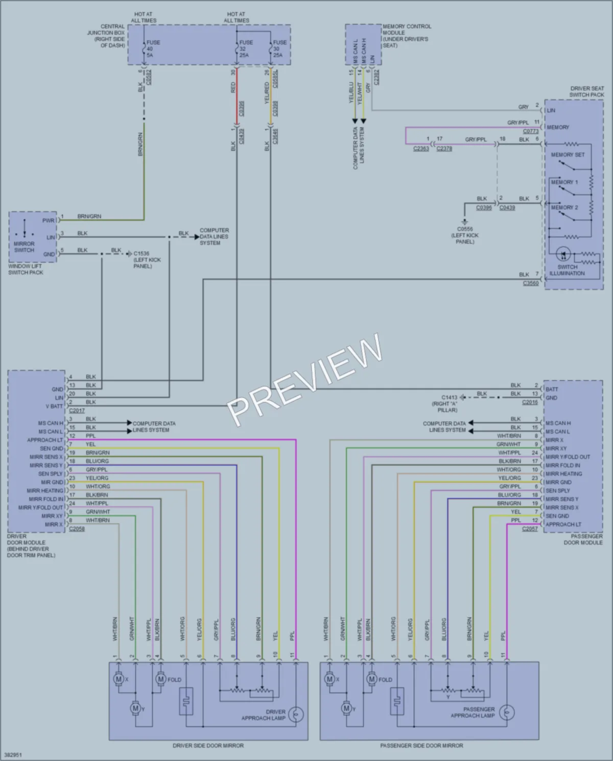 2013 LandRover LR4 Memory Systems wiring diagram preview