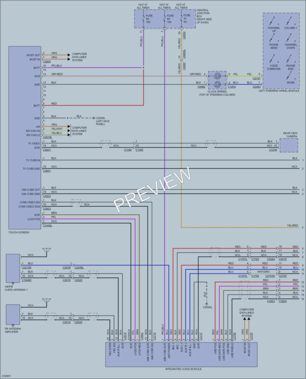 2013 LandRover LR4 Radio wiring diagram preview