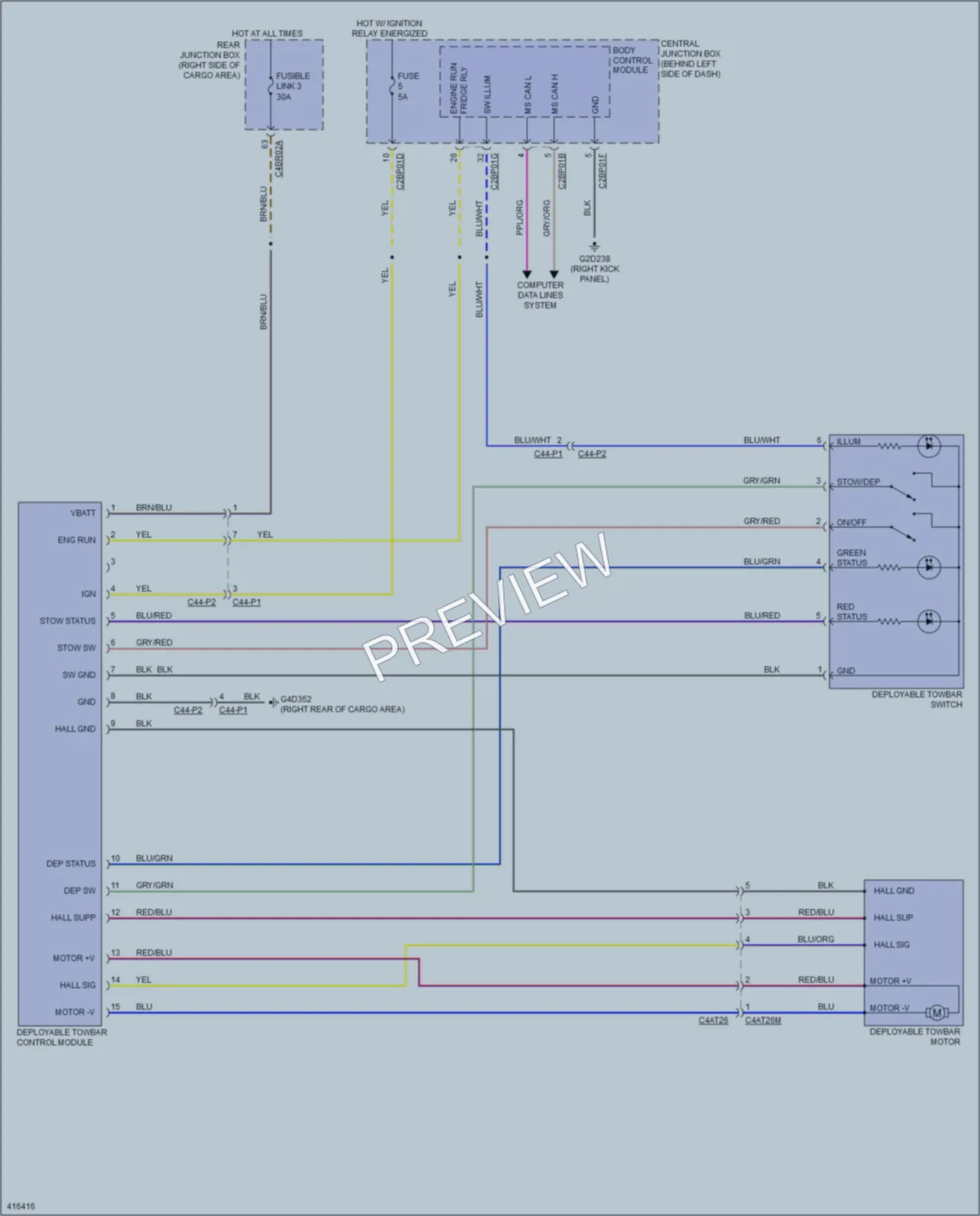 2013 LandRover RangeRover Active Bodyworks wiring diagram preview