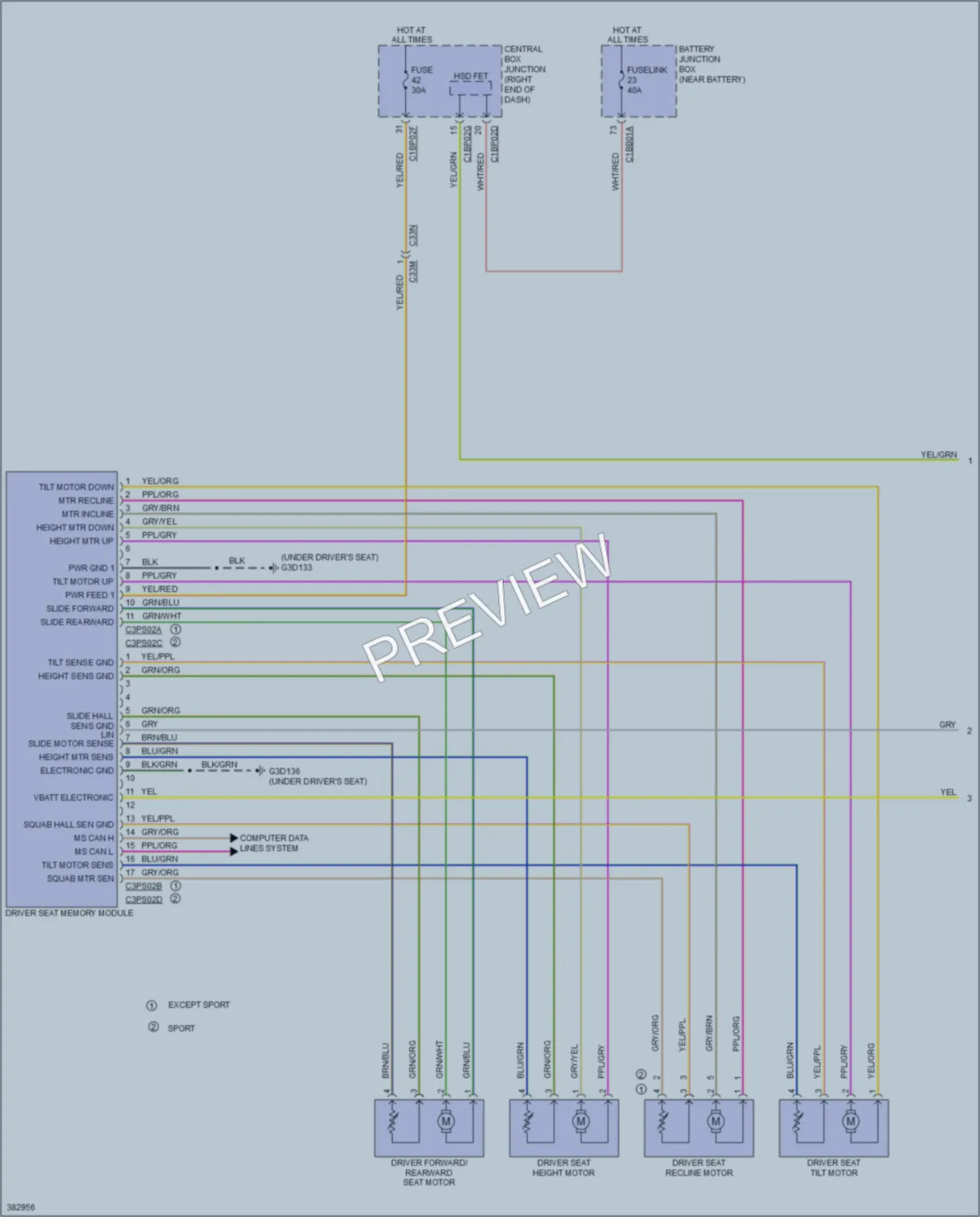 2013 LandRover RangeRoverEvoque Memory Systems wiring diagram preview