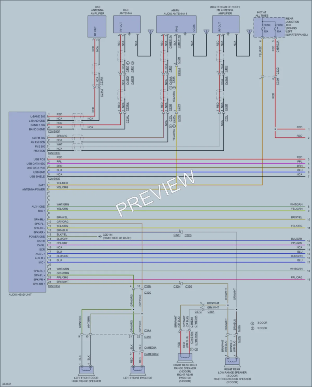 2013 LandRover RangeRoverEvoque Radio wiring diagram preview