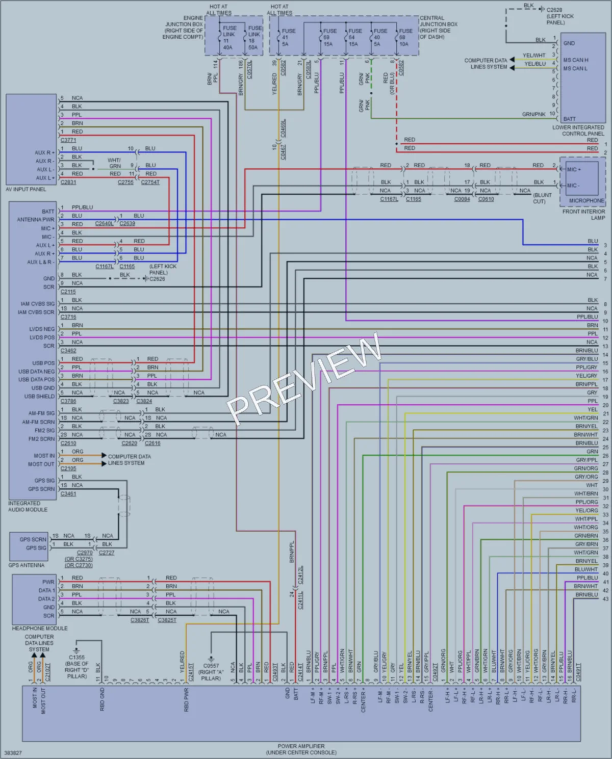 2013 LandRover RangeRoverSport Radio wiring diagram preview