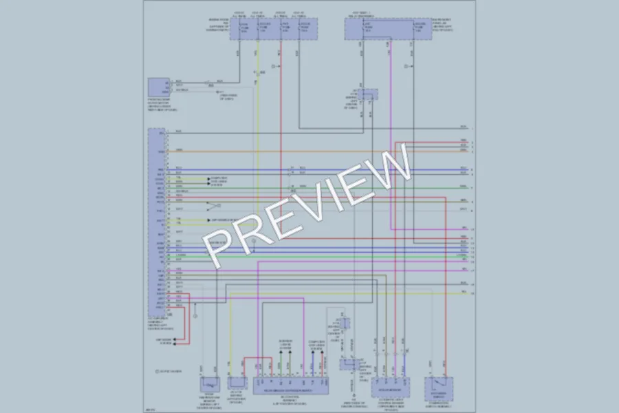 2013 Lexus CT200h Air Conditioning wiring diagram preview