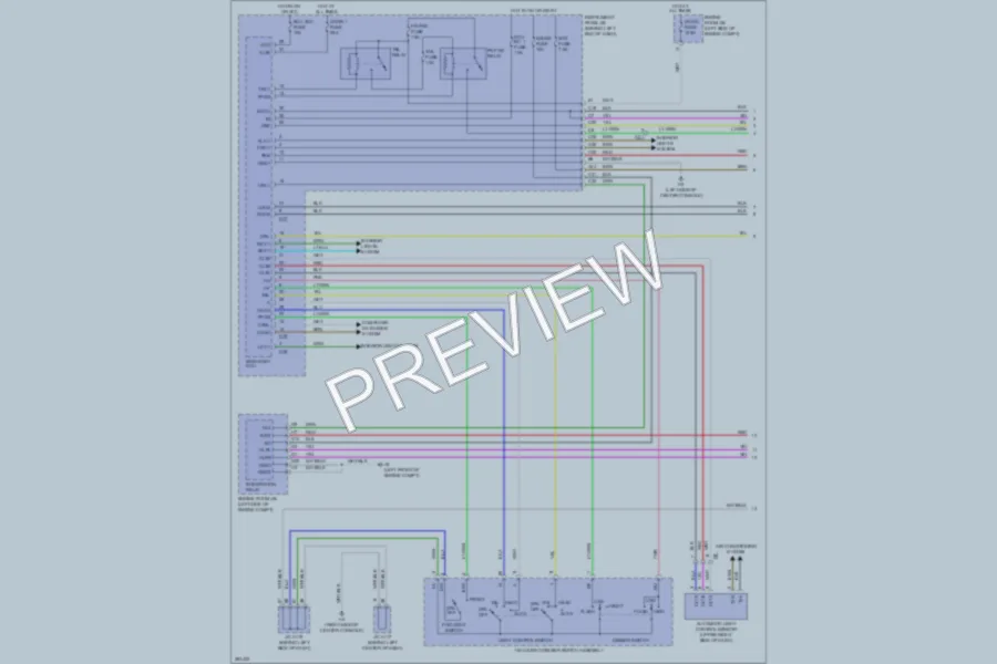 2013 Lexus CT200h Headlights wiring diagram preview