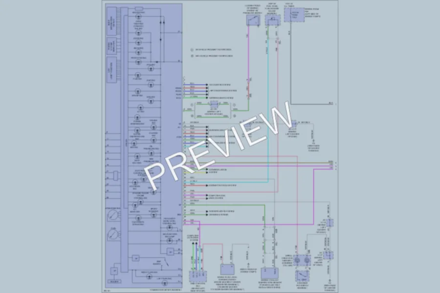 2013 Lexus CT200h Instrument Cluster wiring diagram preview