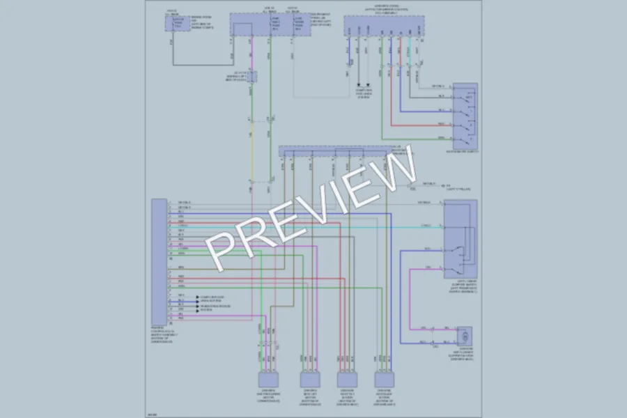 2013 Lexus CT200h Memory Systems wiring diagram preview