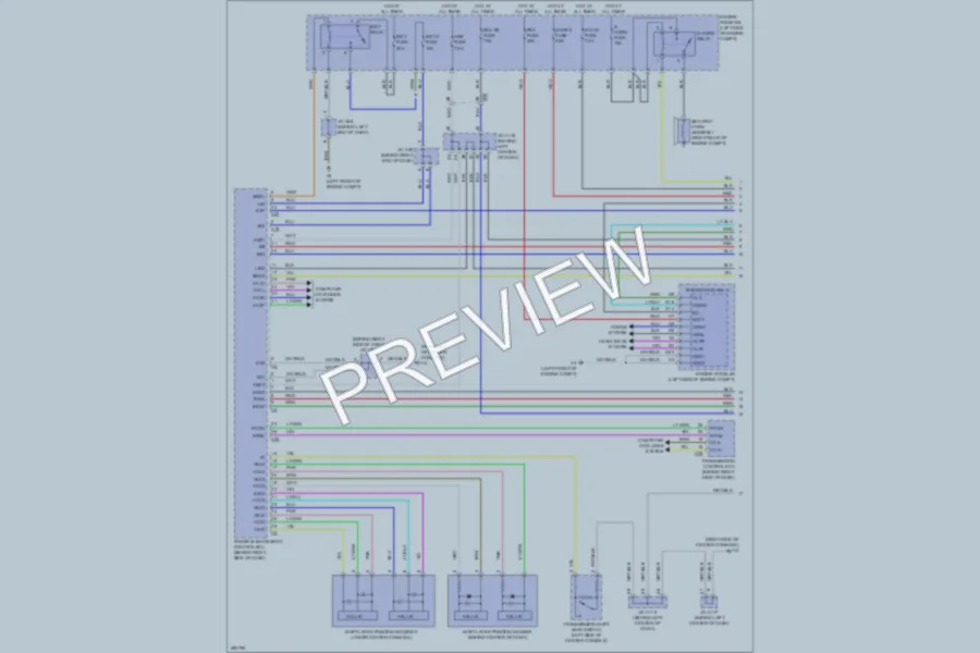 2013 Lexus CT200h Power Door Locks wiring diagram preview