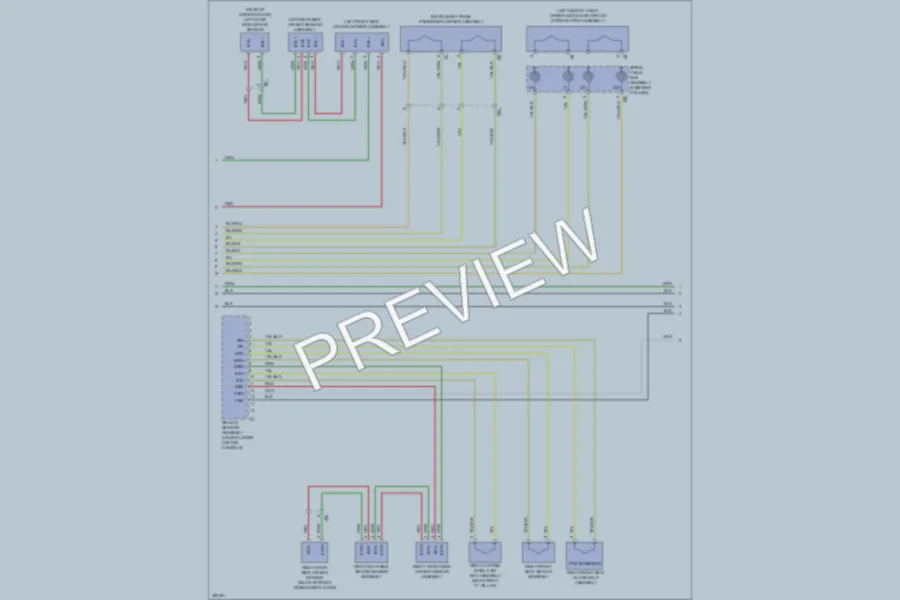 2013 Lexus CT200h Supplemental Restraints wiring diagram preview