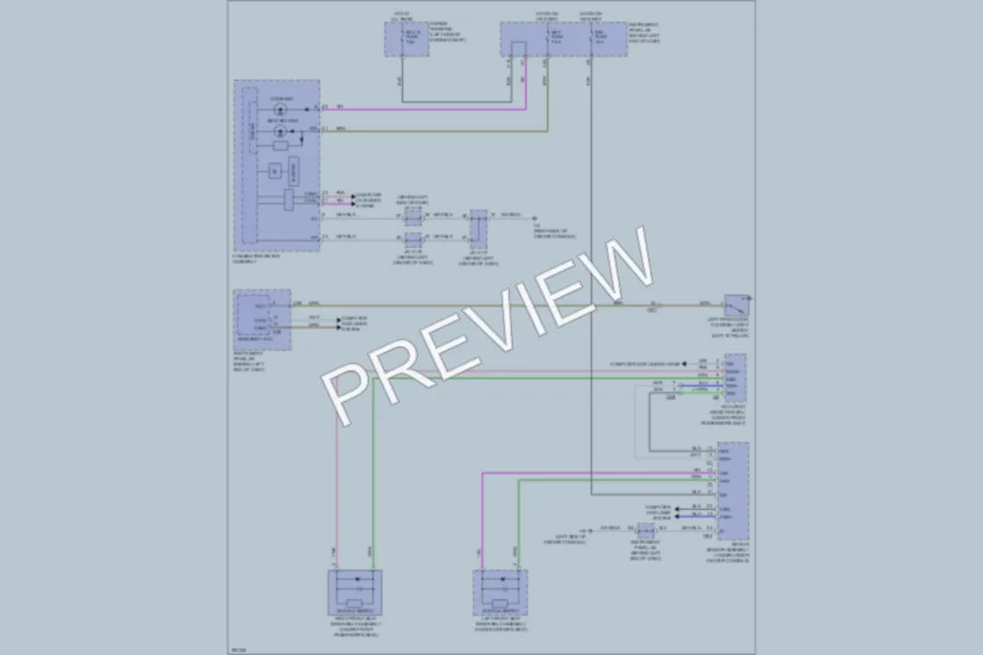 2013 Lexus CT200h Warning Systems wiring diagram preview