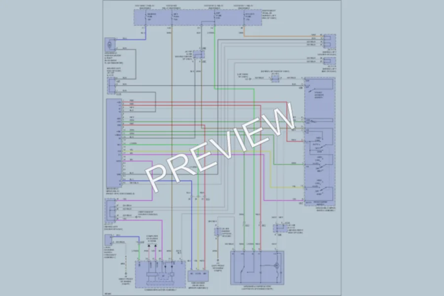 2013 Lexus CT200h Wiper Washer wiring diagram preview