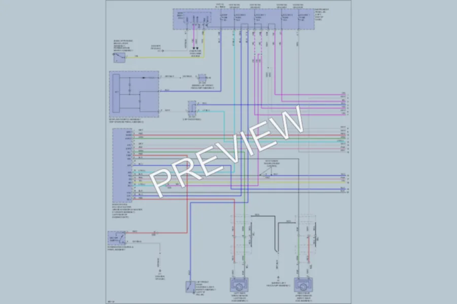 2013 Lexus ES300h Anti Lock Brakes wiring diagram preview