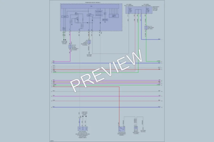 2013 Lexus ES300h Anti Theft wiring diagram preview