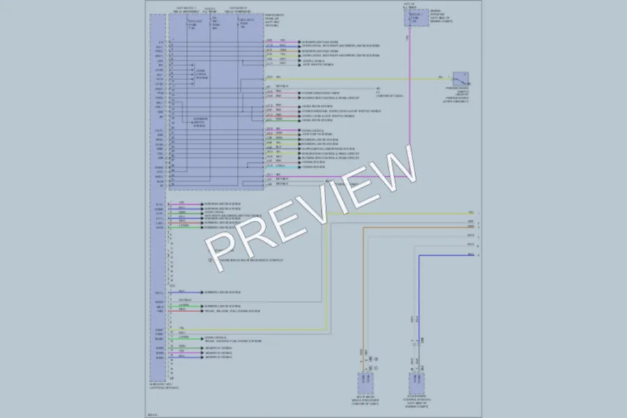 2013 Lexus ES300h Body Control Modules wiring diagram preview