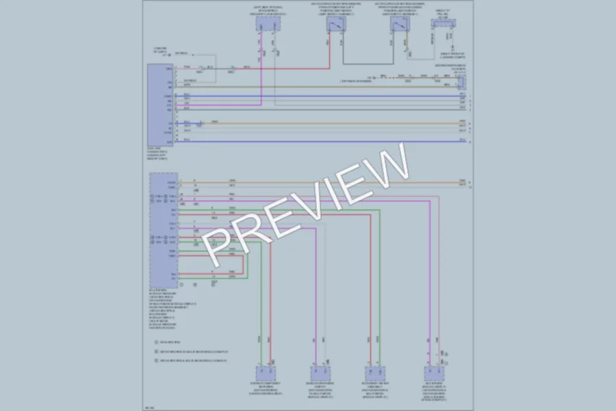 2013 Lexus ES300h Computer Data Lines wiring diagram preview