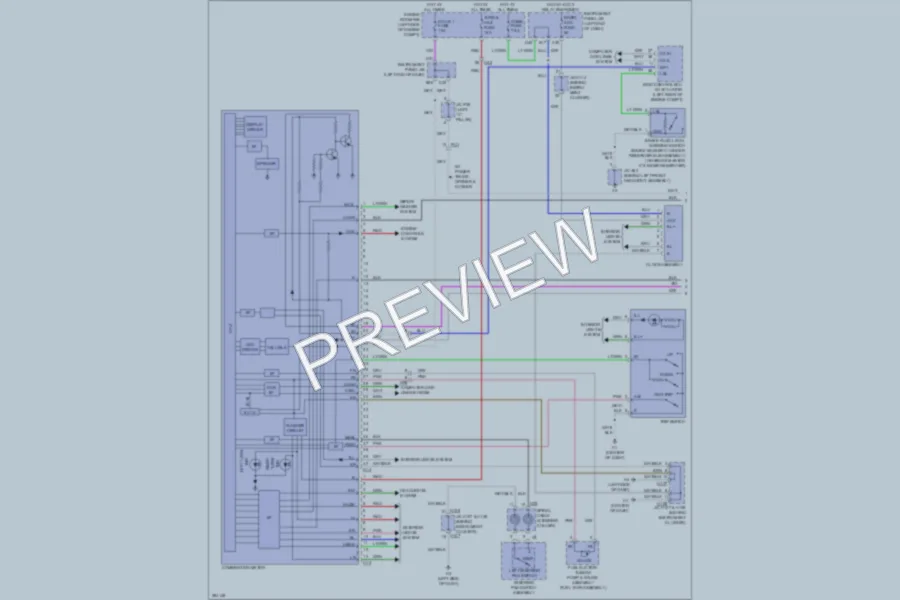 2013 Lexus ES300h Instrument Cluster wiring diagram preview