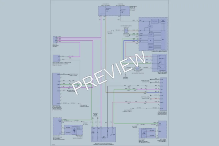 2013 Lexus ES300h Navigation wiring diagram preview