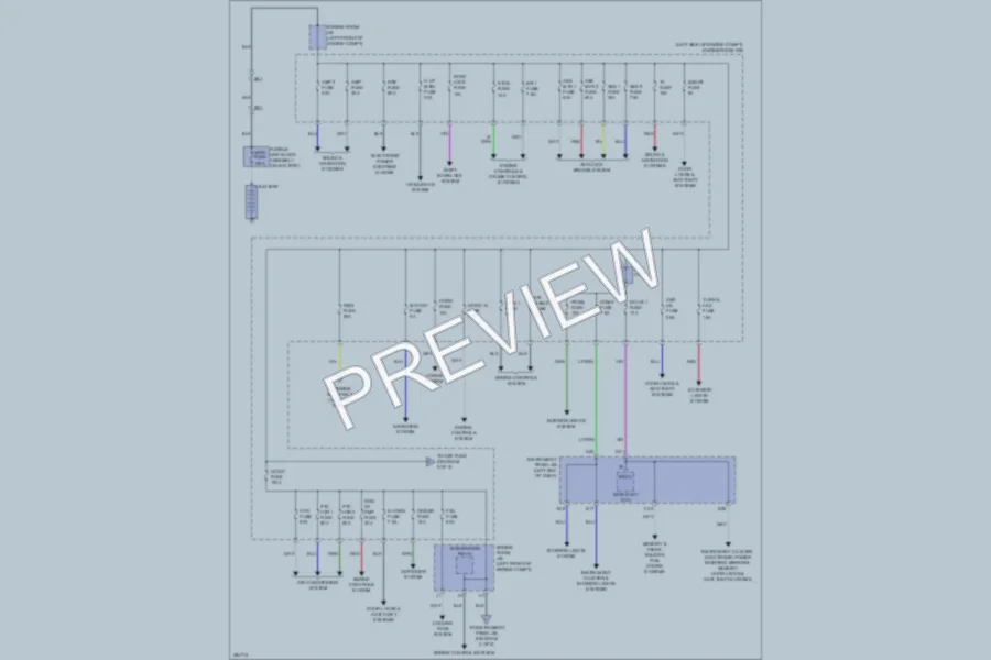 2013 Lexus ES300h Power Distribution wiring diagram preview
