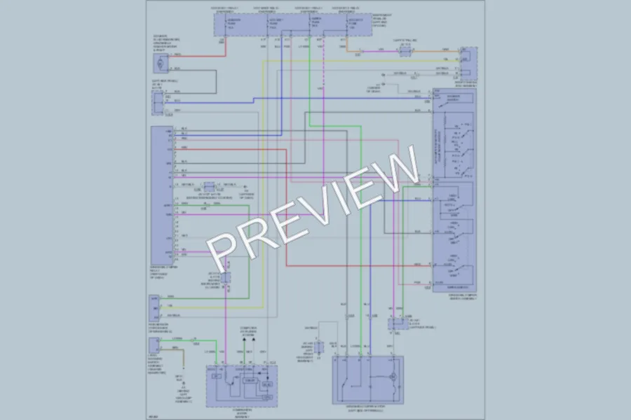 2013 Lexus ES300h Wiper Washer wiring diagram preview
