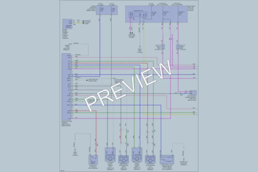 2013 Lexus ES350 Anti Lock Brakes wiring diagram preview