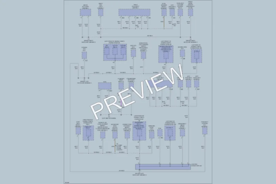 2013 Lexus ES350 Ground Distribution wiring diagram preview