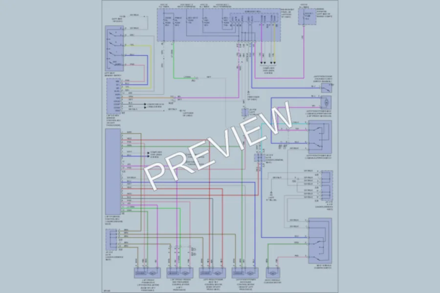 2013 Lexus ES350 Memory Systems wiring diagram preview