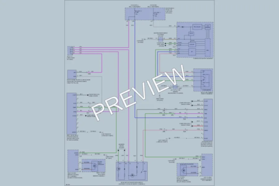 2013 Lexus ES350 Navigation wiring diagram preview