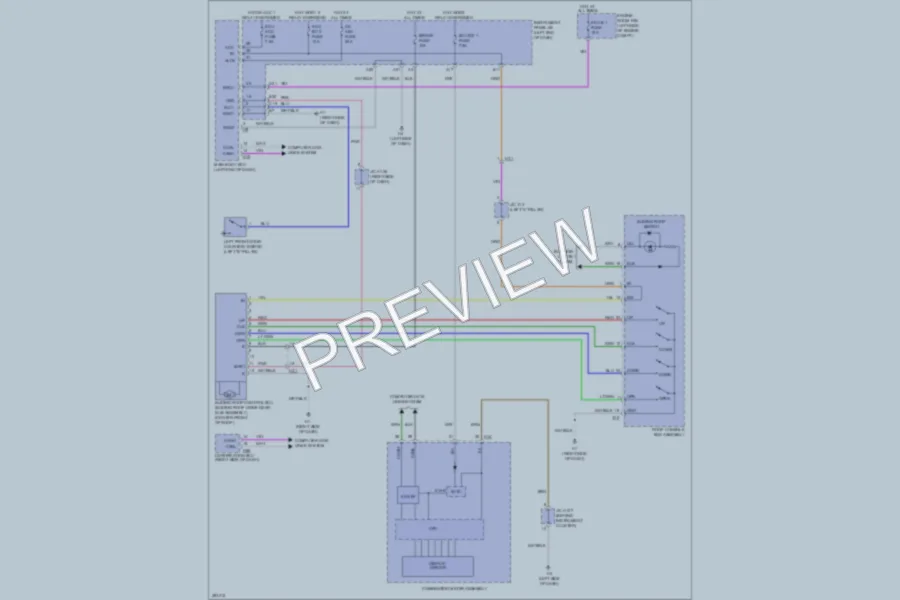 2013 Lexus ES350 Power Top Sunroof wiring diagram preview
