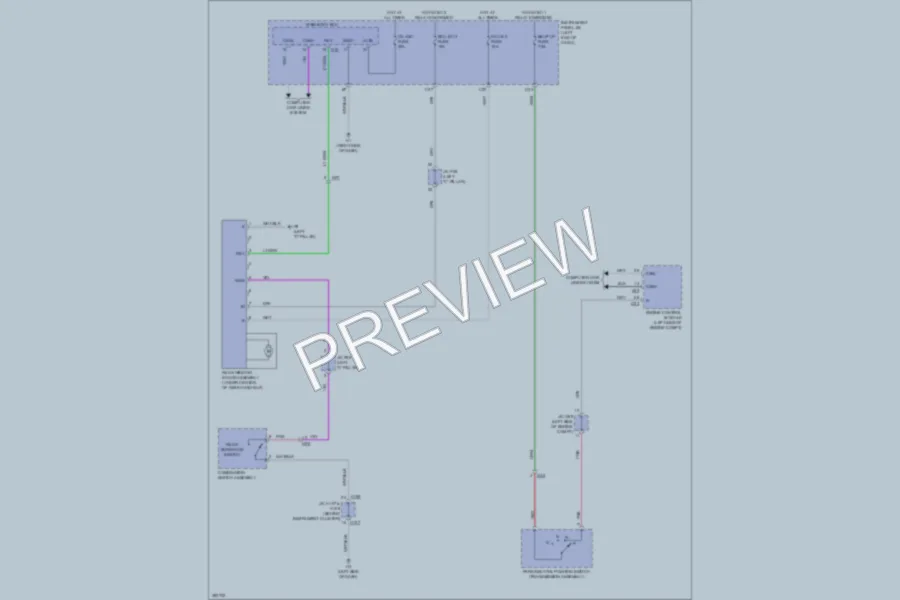 2013 Lexus ES350 Power Windows wiring diagram preview