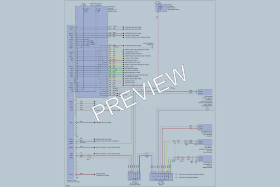 2013 Lexus GS350 Body Control Modules wiring diagram preview