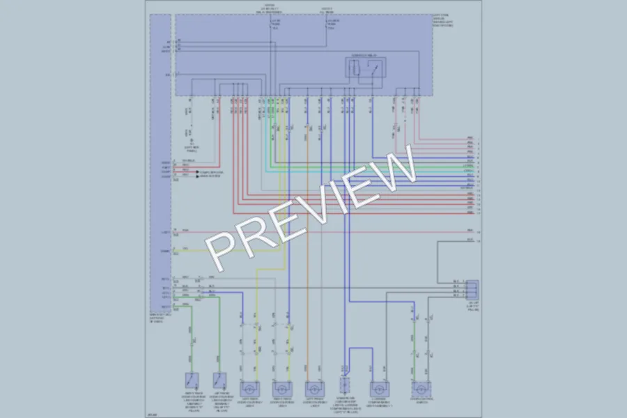 2013 Lexus GS350 Interior Lights wiring diagram preview