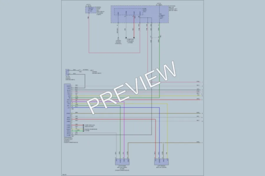 2013 Lexus GS350 Memory Systems wiring diagram preview