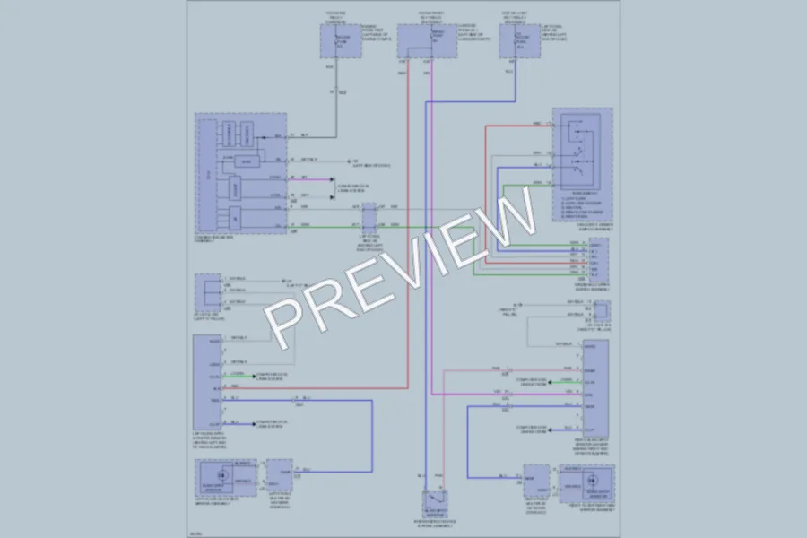 2013 Lexus GS350 Navigation wiring diagram preview