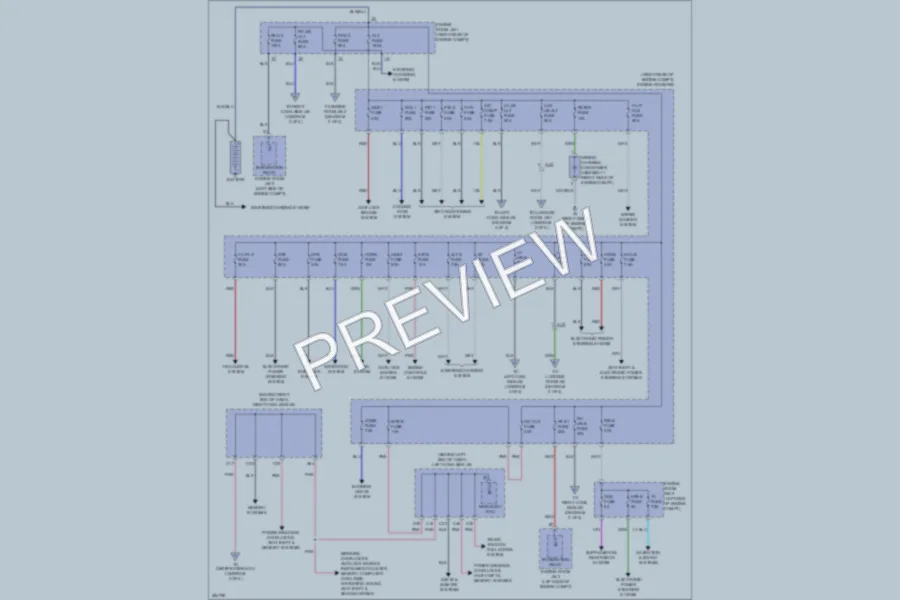 2013 Lexus GS350 Power Distribution wiring diagram preview