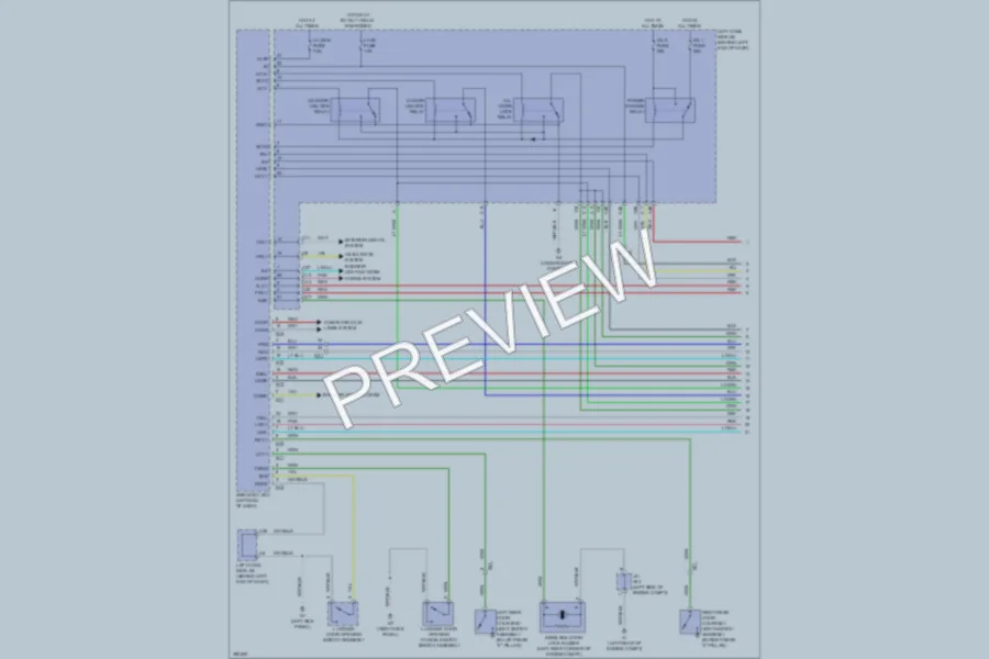 2013 Lexus GS350 Power Door Locks wiring diagram preview