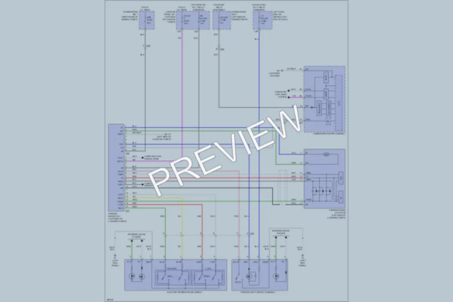 2013 Lexus GS350 Shift Interlock wiring diagram preview