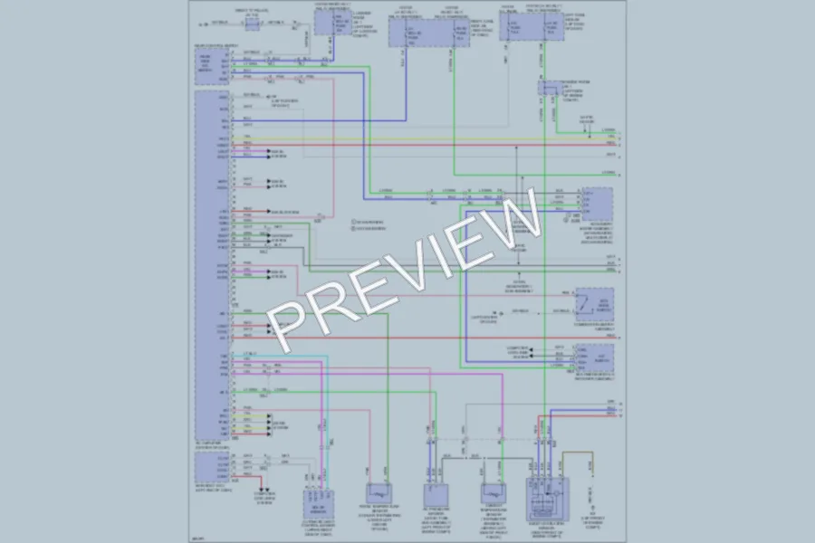 2013 Lexus GS450h Air Conditioning wiring diagram preview