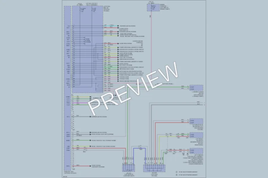 2013 Lexus GS450h Body Control Modules wiring diagram preview
