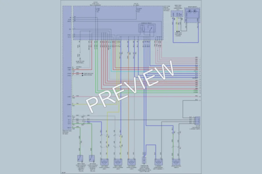 2013 Lexus GS450h Interior Lights wiring diagram preview