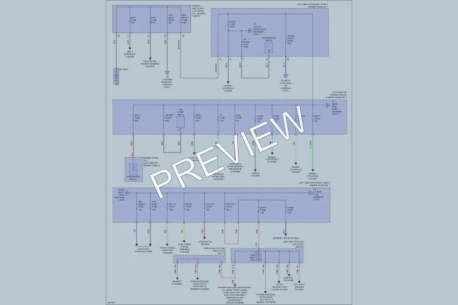 2013 Lexus GS450h Power Distribution wiring diagram preview