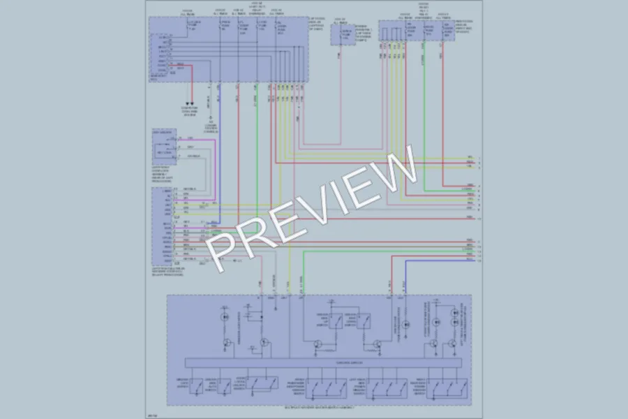 2013 Lexus GS450h Power Windows wiring diagram preview