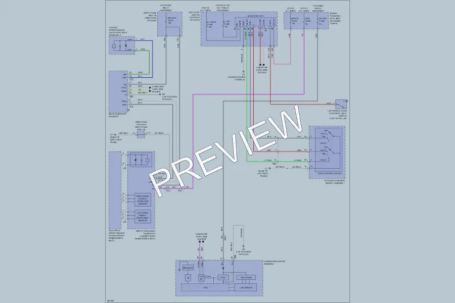 2013 Lexus GS450h Warning Systems wiring diagram preview