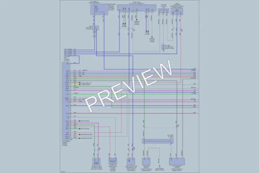 2013 Lexus GX460 Air Conditioning wiring diagram preview