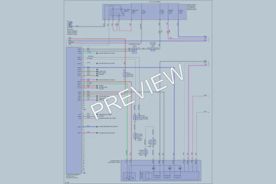 2013 Lexus GX460 Anti Theft wiring diagram preview