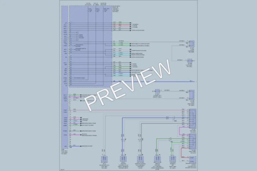 2013 Lexus GX460 Body Control Modules wiring diagram preview