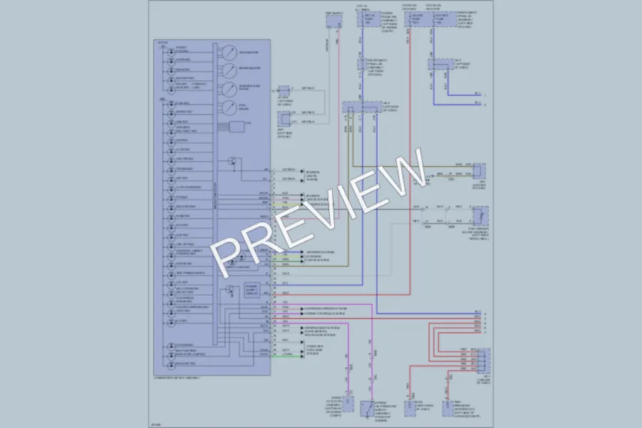 2013 Lexus GX460 Instrument Cluster wiring diagram preview