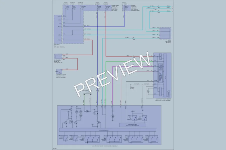 2013 Lexus GX460 Power Windows wiring diagram preview
