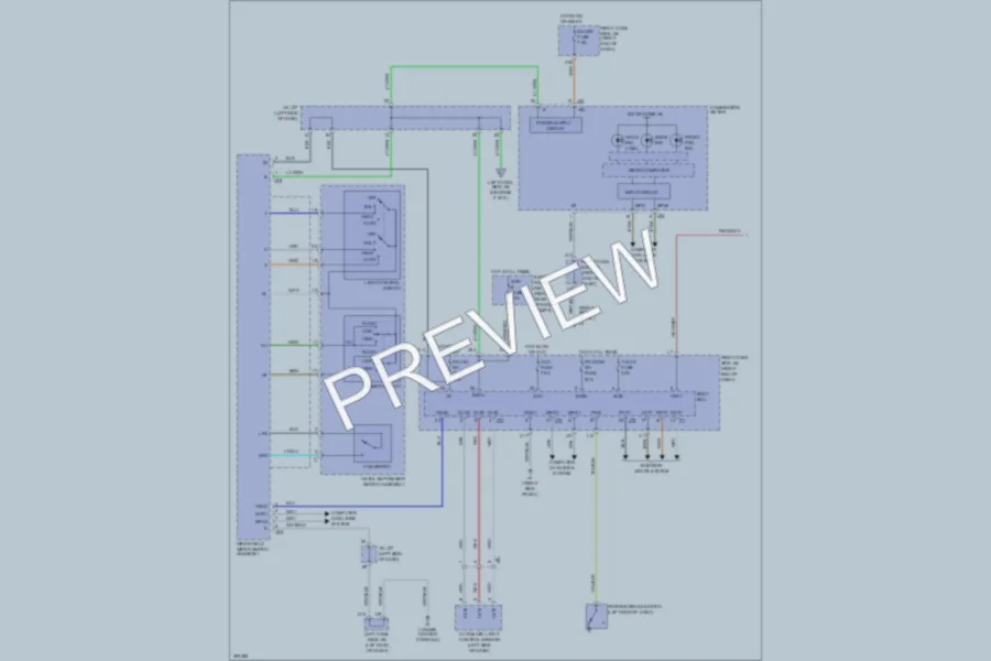 2013 Lexus IS250 Headlights wiring diagram preview