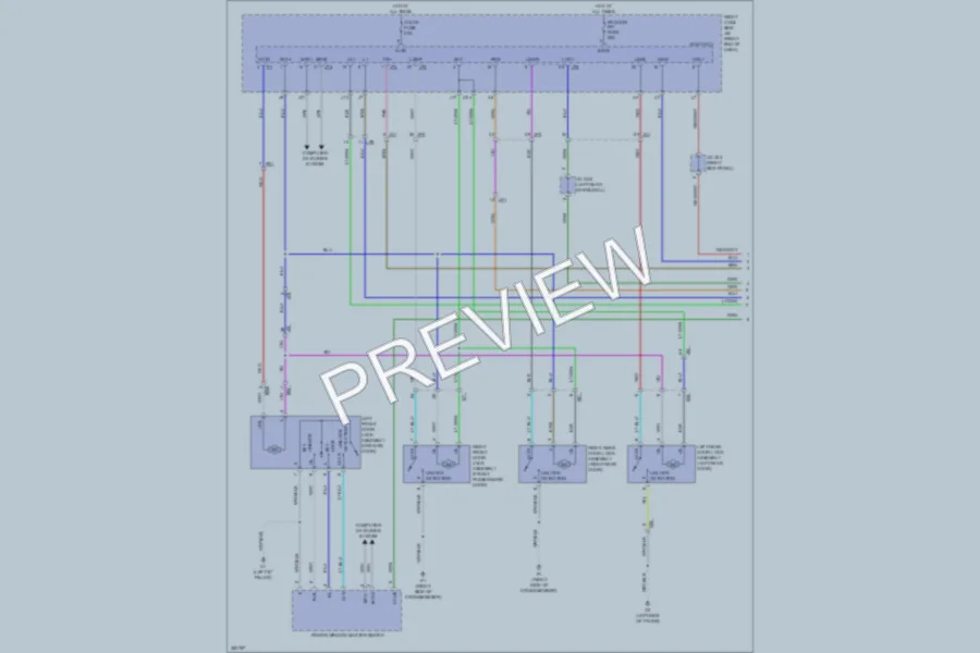 2013 Lexus IS250 Power Door Locks wiring diagram preview