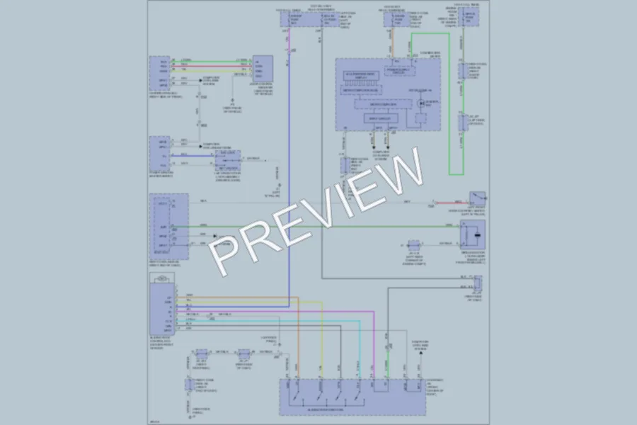 2013 Lexus IS250 Power Top Sunroof wiring diagram preview