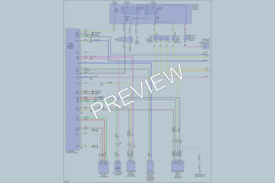 2013 Lexus IS250C Air Conditioning wiring diagram preview